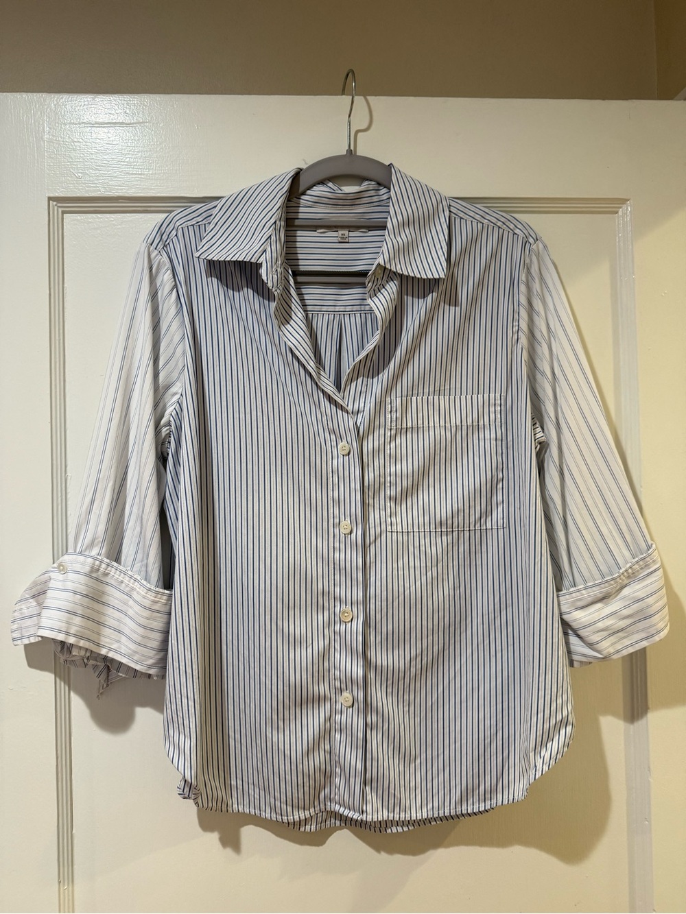 Madewell Easy Y-Neck Button-Up Shirt